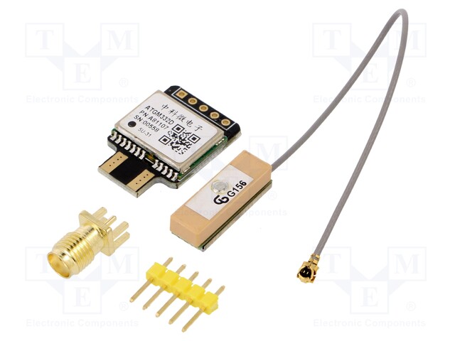 Sensor: position; GPS; 3÷5VDC; UART; antenna,module; 9.6kbps