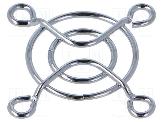 Guard; nickel plated steel; 38x38mm; screws