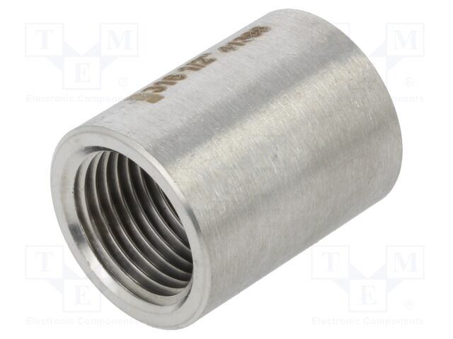 Long,round,female-female; max.10.5bar; 1.4408 stainless steel