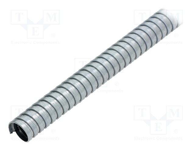 Protective tube; ØBraid : 20mm; galvanised steel; natural; IP40
