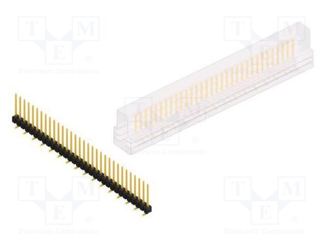 Connector: pin strips; pin header; male; PIN: 32; 2.54mm; SMT; 1x32