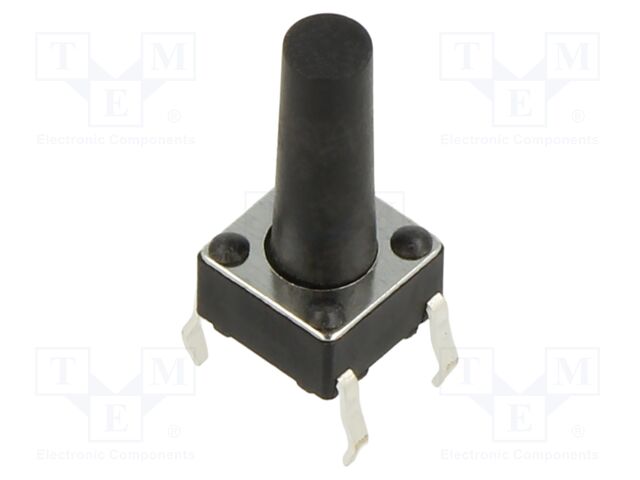 Microswitch TACT; SPST; Pos: 2; 0.05A/12VDC; THT; 2.45N; 6x6x3.5mm
