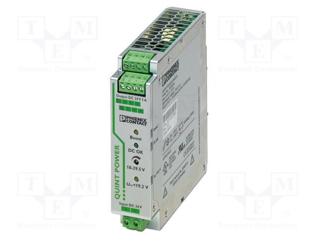 Converter: DC/DC; 120W; Uin: 18÷32V; Uout: 24VDC; Uout: 18÷29.5VDC