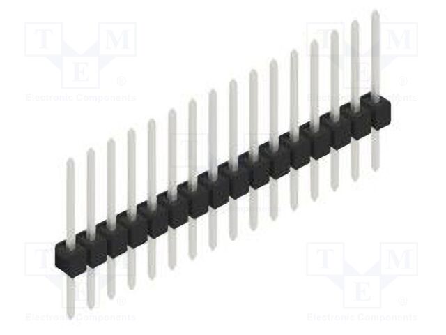 Connector: pin strips; pin header; male; PIN: 16; 2.54mm; THT; 1x16