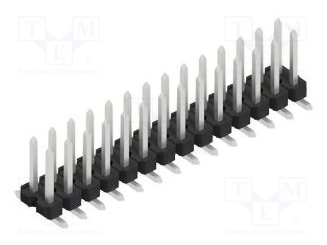 Connector: pin strips; pin header; male; PIN: 28; 2.54mm; SMT; 2x14