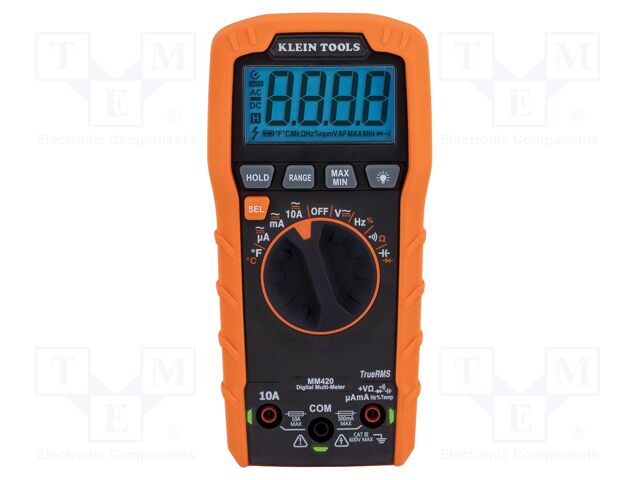 Digital multimeter; LCD; (4000); VDC: 400mV,4V,40V,400V,600V