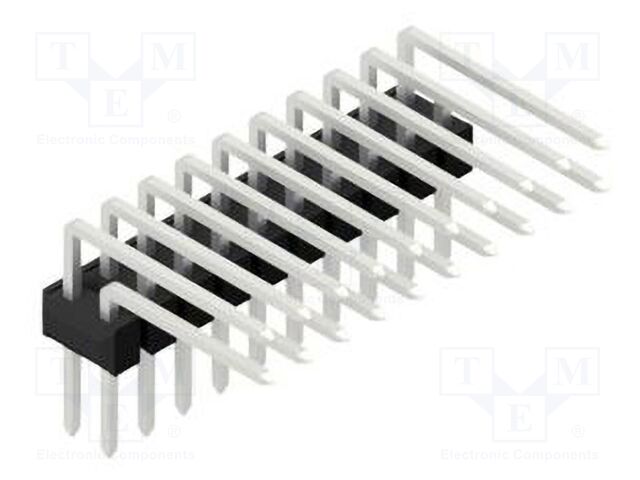 Connector: pin strips; pin header; male; PIN: 20; 2.54mm; THT; 2x10