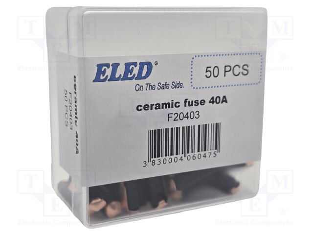 Fuse: fuse; 40A; 32VDC; ceramic,automotive; 6x25mm