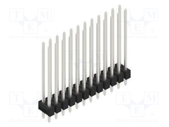 Connector: pin strips; pin header; male; PIN: 24; 2.54mm; THT; 2x12