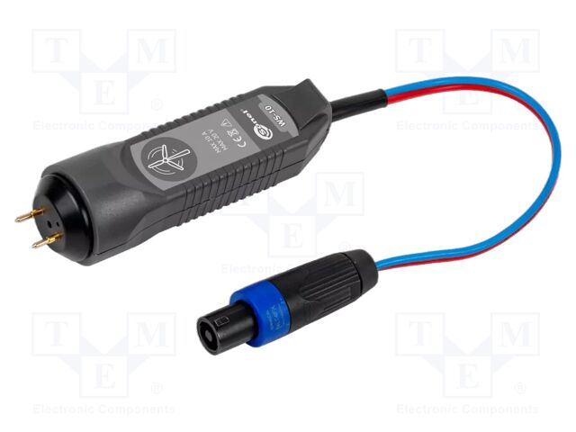 2-pin Kelvin probe; black; PAT plug,test probe; 10A
