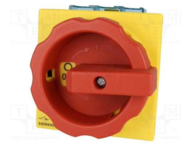 Switch: cam switch; Stabl.pos: 2; 63A; OFF-ON; Poles: 3; 22kW