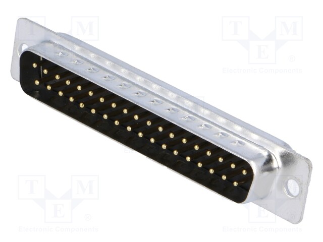 D-Sub; PIN: 37; plug; male; turned contacts; soldering; for cable