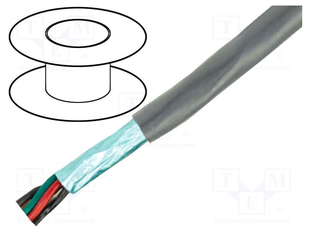 Wire; Pro-Tekt™,UL AWM 10002,UL AWM 2464; 2x22AWG; PVC; grey