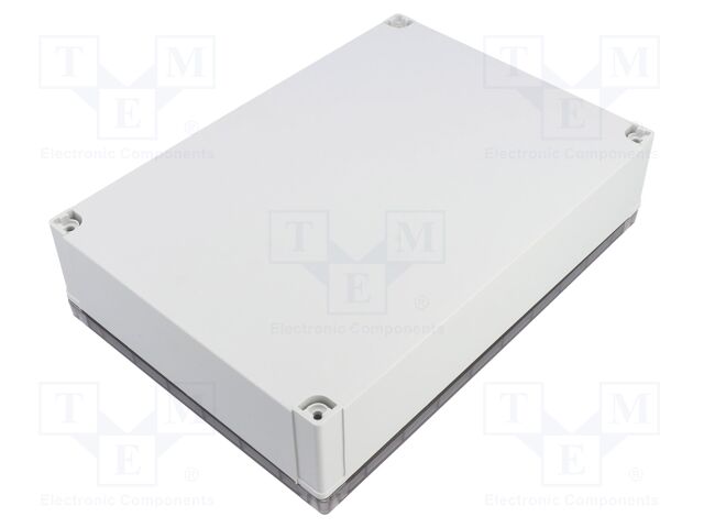 Enclosure: multipurpose; X: 180mm; Y: 255mm; Z: 63mm; MNX; grey; IK08