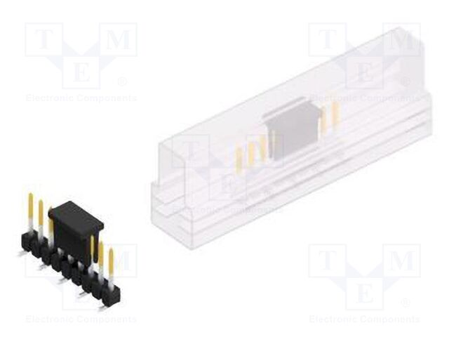 Connector: pin strips; pin header; male; PIN: 9; 2.54mm; SMT; 1x9