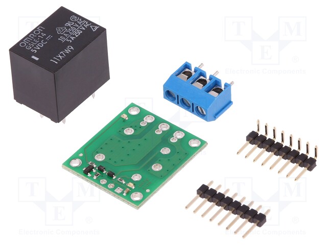 Module: relay; Channels: 1; 5VDC; max.250VAC; 10A; pin strips,screw