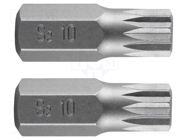 Screwdriver bit; spline (12-angles); XZN M10; Overall len: 30mm