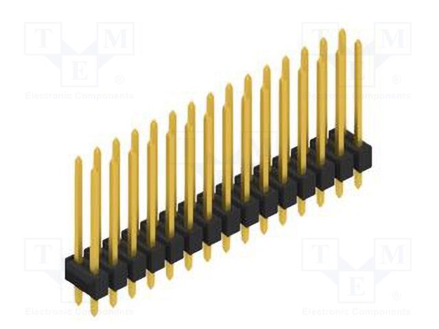 Connector: pin strips; pin header; male; PIN: 30; 2.54mm; THT; 2x15