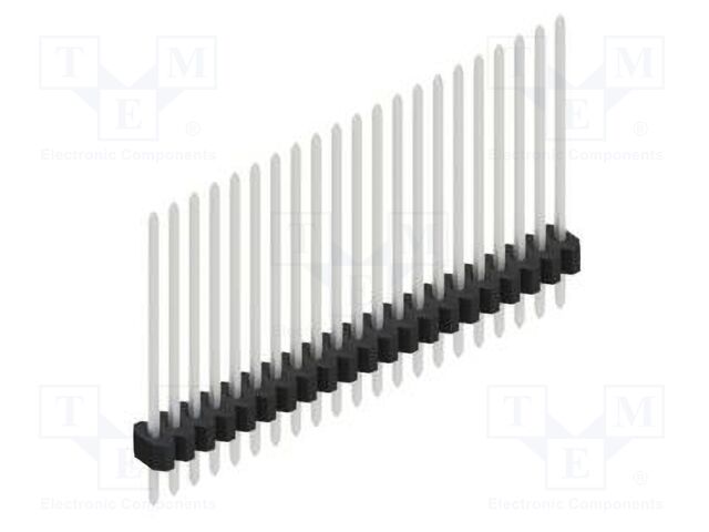 Connector: pin strips; pin header; male; PIN: 21; 1.27mm; THT; 1x21
