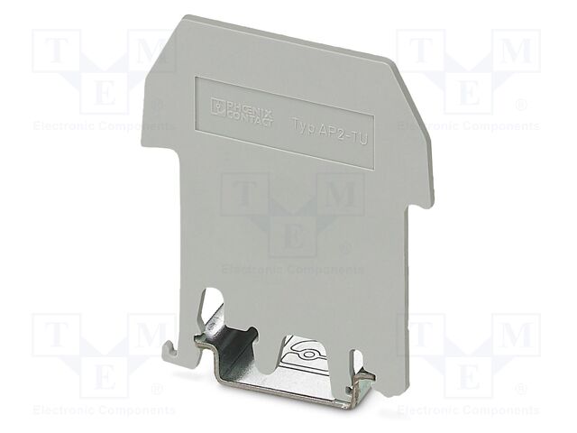Cover profile carrier; L: 68.5mm; W: 2.1mm; H: 55.5mm; Body: grey