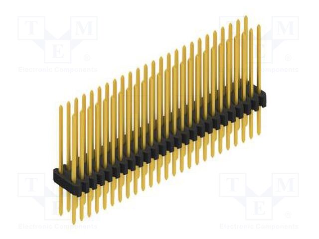 Connector: pin strips; pin header; male; PIN: 50; 1.27mm; THT; 2x25