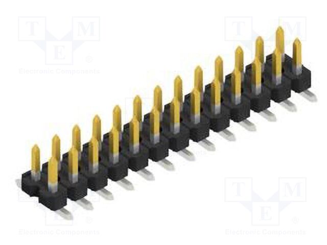 Connector: pin strips; pin header; male; PIN: 26; 2.54mm; SMT; 2x13