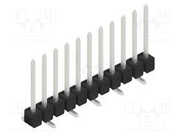 Connector: pin strips; pin header; male; PIN: 11; 2.54mm; SMT; 1x11