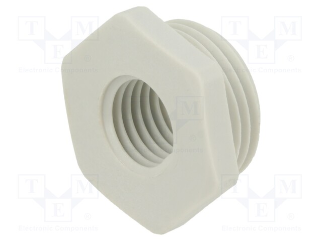 Reduction of threads for glands; Int.thread: M12; polyamide