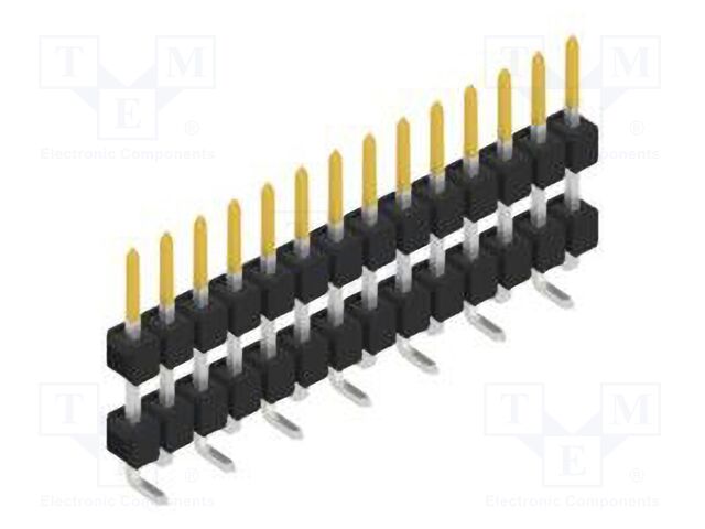Connector: pin strips; pin header; male; PIN: 14; 2.54mm; SMT; 1x14