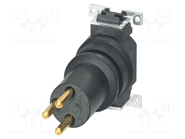Connector: M8; PIN: 3; 4A; 48V; straight; unshielded; contact insert