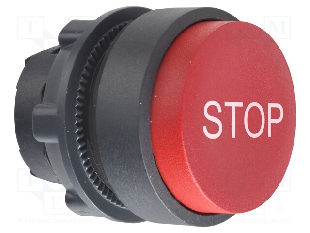 Switch Actuator, Red, Schneider Harmony XB5 Series 22mm Emergency Stop Pushbutton Switches