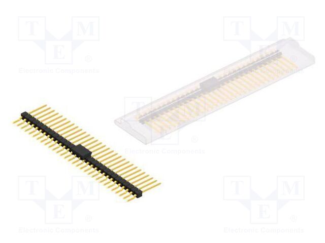 Connector: pin strips; pin header; male; PIN: 30; 2.54mm; SMT; 1x30