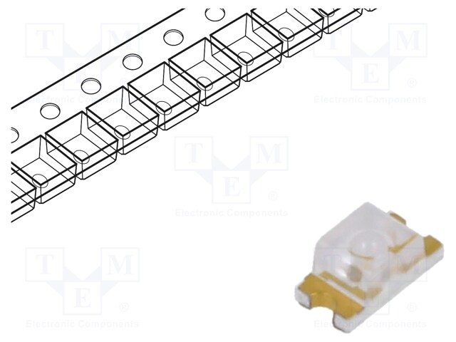 LED; SMD; 1206; green; 1450÷1850(typ)-2850mcd; 3.2x1.6x1.4mm; 30°