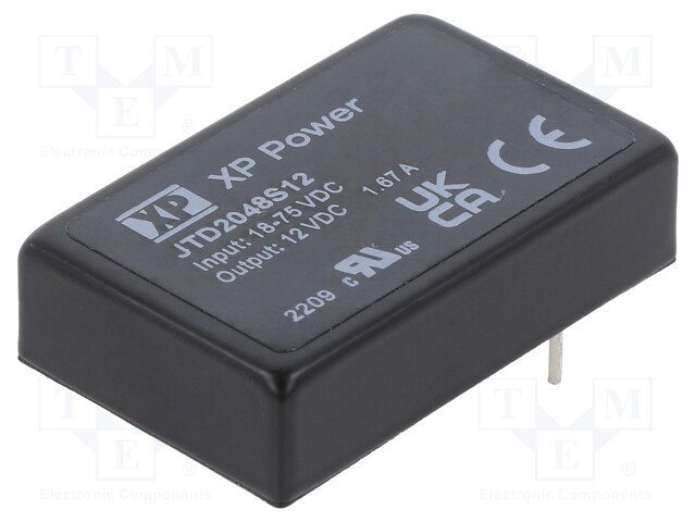 Converter: DC/DC; Mounting: THT