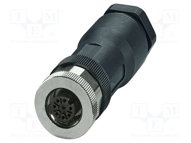 Plug; M12; PIN: 8; female; A code-DeviceNet / CANopen; for cable