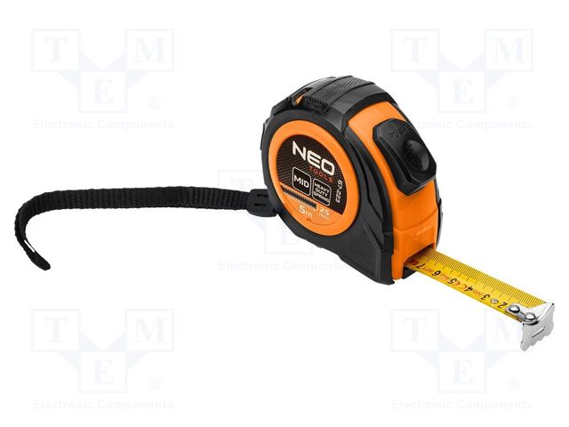 Measuring tape; L: 5m; Width: 25mm; Class: II