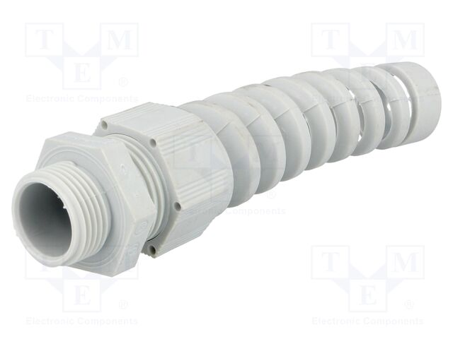 Cable gland; with strain relief; M20; IP68; Mat: polyamide; grey