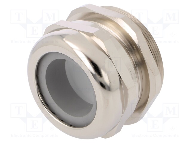 Cable gland; M63; IP68; Mat: brass; Body plating: nickel