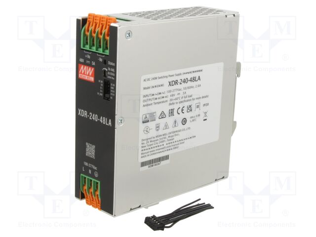 Power supply: switching; for DIN rail mounting; XDR-240