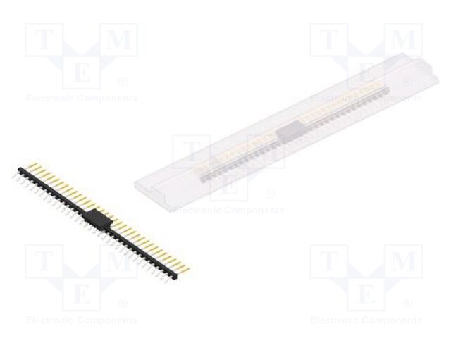 Connector: pin strips; pin header; male; PIN: 35; 2mm; SMT; 1x35