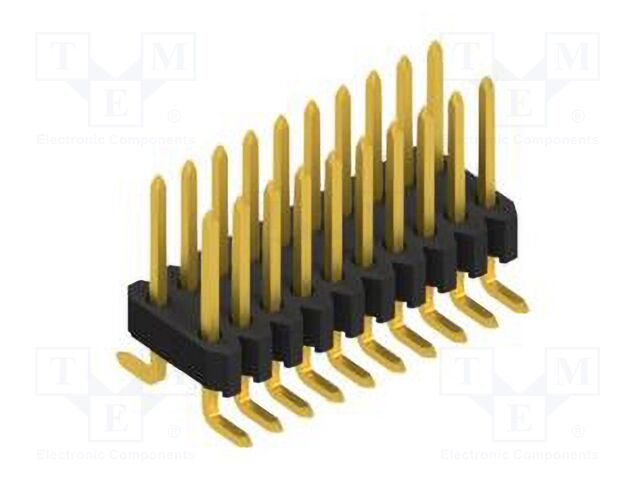Connector: pin strips; pin header; male; PIN: 20; 1.27mm; SMT; 2x10