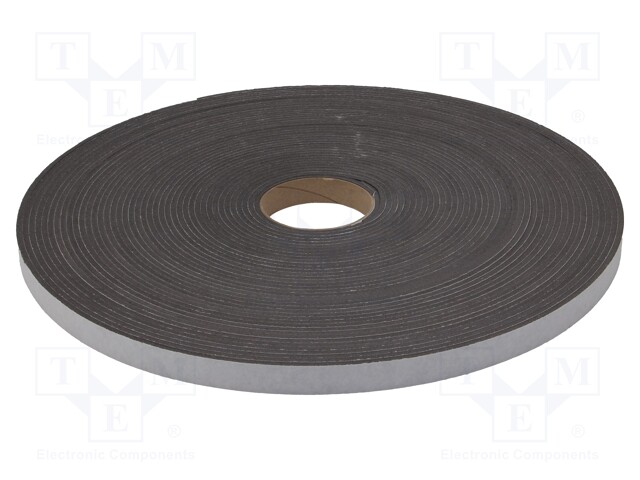 Tape: sealing; W: 20mm; L: 30m; Thk: 4mm; grey; caoutchouc hot-melt