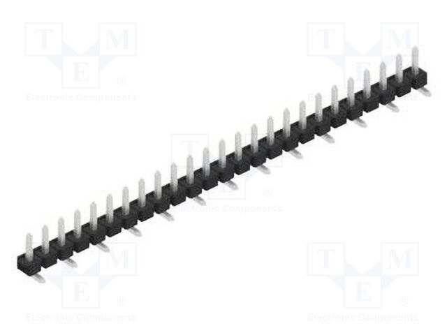 Connector: pin strips; pin header; male; PIN: 25; 2.54mm; SMT; 1x25