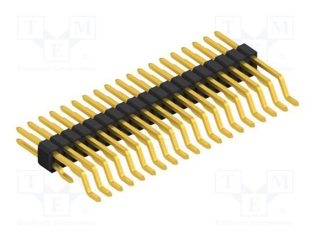 Connector: pin strips; pin header; male; PIN: 38; 1.27mm; SMT; 2x19