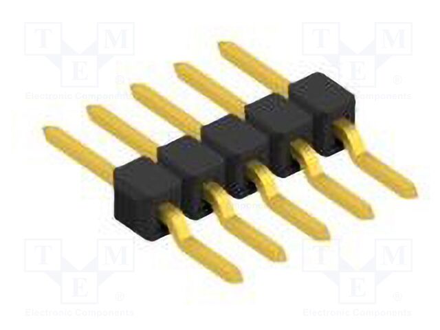Connector: pin strips; pin header; male; PIN: 5; 2.54mm; SMT; 1x5