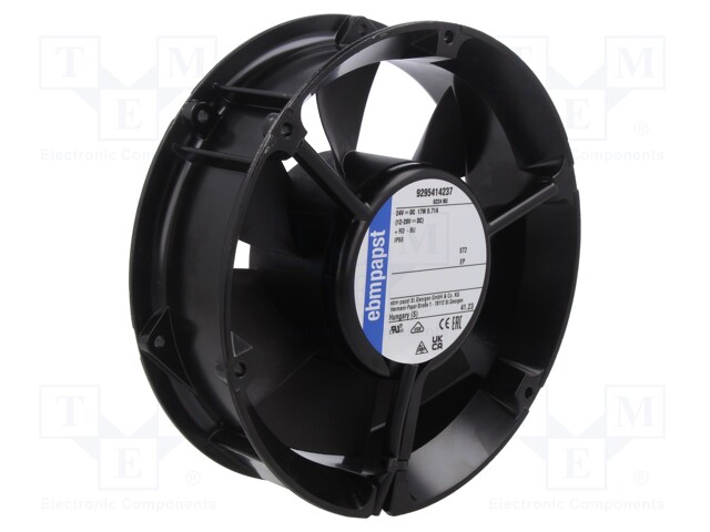 Fan: DC; axial; 24VDC; Ø172x51mm; 410m3/h; 55dBA; Vapo; 3400rpm
