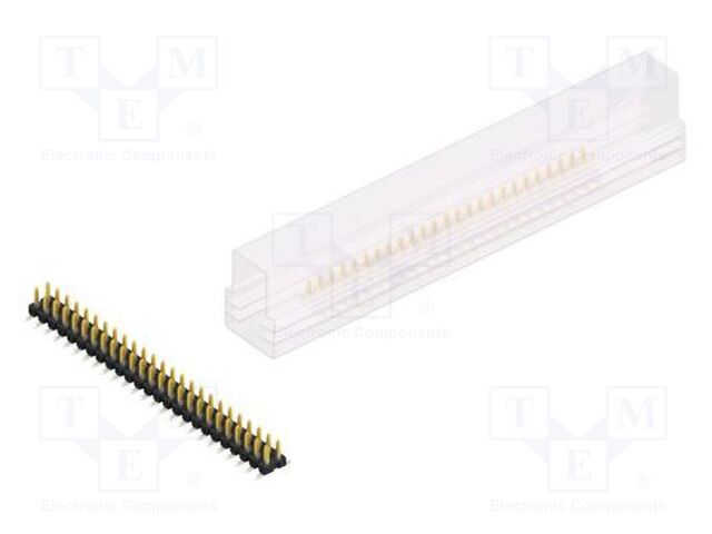Connector: pin strips; pin header; male; PIN: 50; 2.54mm; SMT; 2x25
