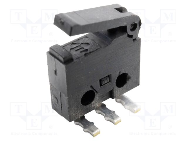 Microswitch SNAP ACTION; with lever; SPDT; 0.3A/6VDC; Pos: 2; THT