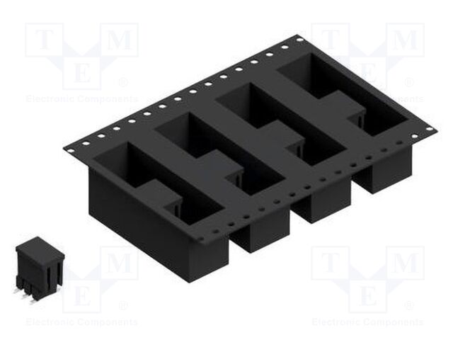 Connector: pin strips; pin header; male; PIN: 6; 2.54mm; SMT; 2x3