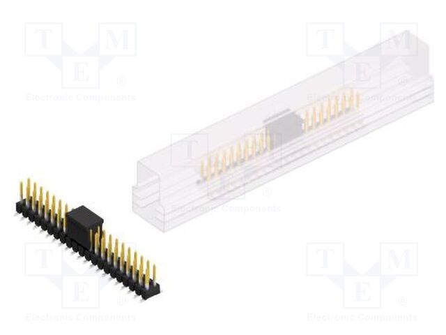 Connector: pin strips; pin header; male; PIN: 42; 2.54mm; SMT; 2x21